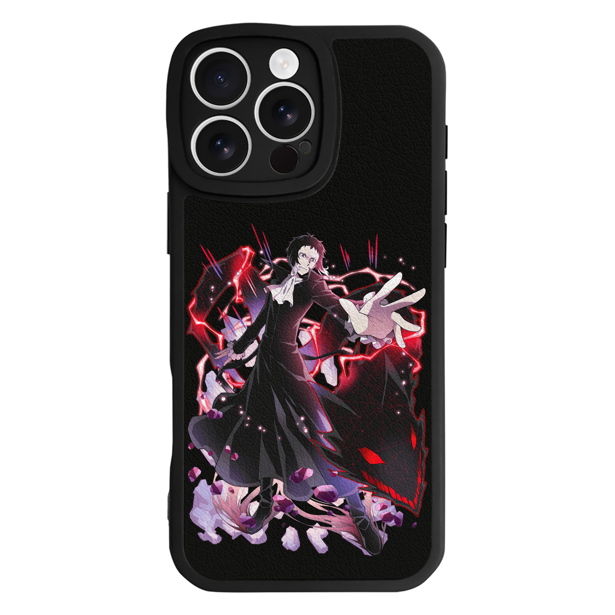 （画像用） 文豪ストレイドッグス Bungo Stray Dogs 【iPhone 16シリーズ対応】シリコンスマホケース（レザー調） 材質：シリコン